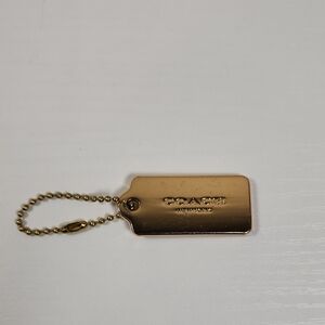 Coach Brass Modern Hangtag